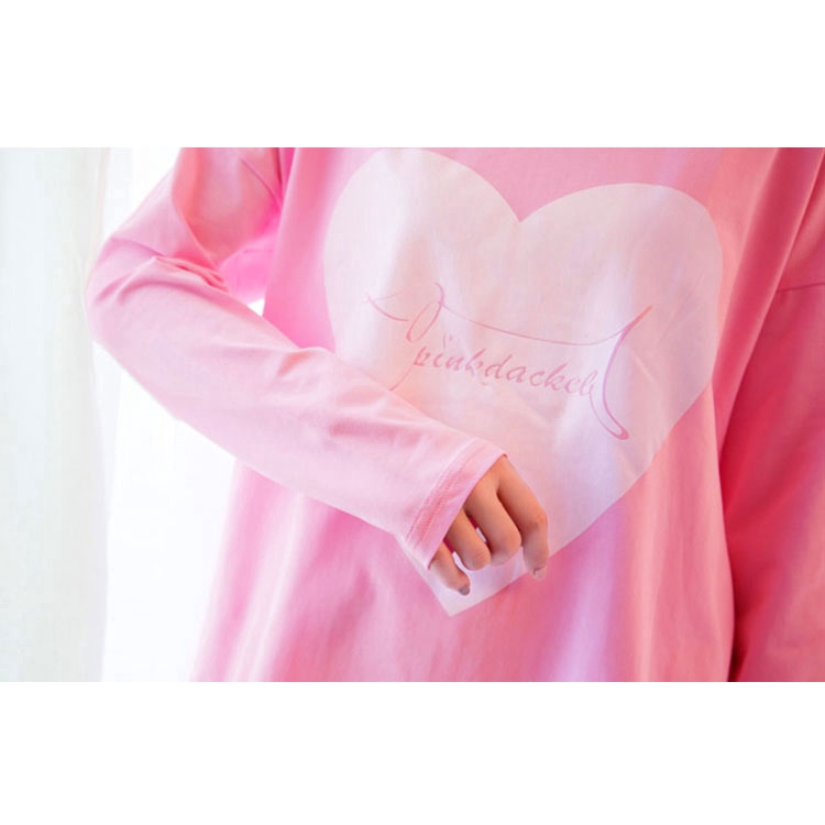 xiaohan korea design women sleepwear long sleeve thin large size round neck female pajama suit nightwear | BigBuy360 - bigbuy360.vn