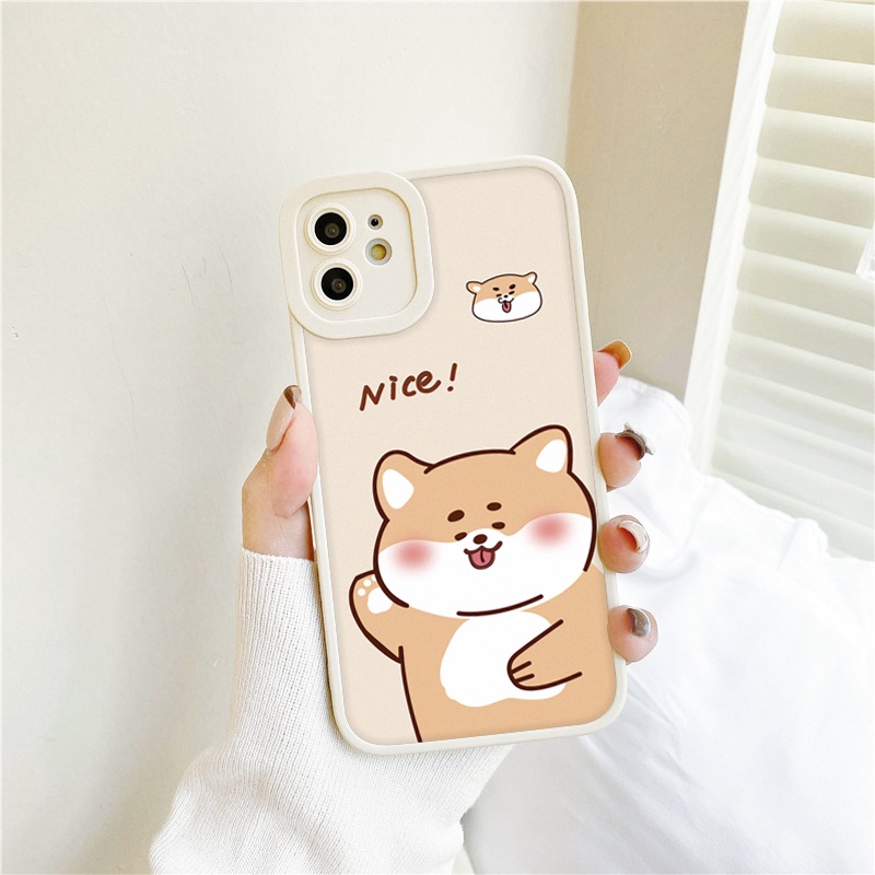 Ốp lưng iphone cạnh vuông lỗ camera shiba nice 6s/6splus/7/7plus/8/8plus/x/xr/xs/11/12/13/pro/max/plus/promax-Awifi U1-8