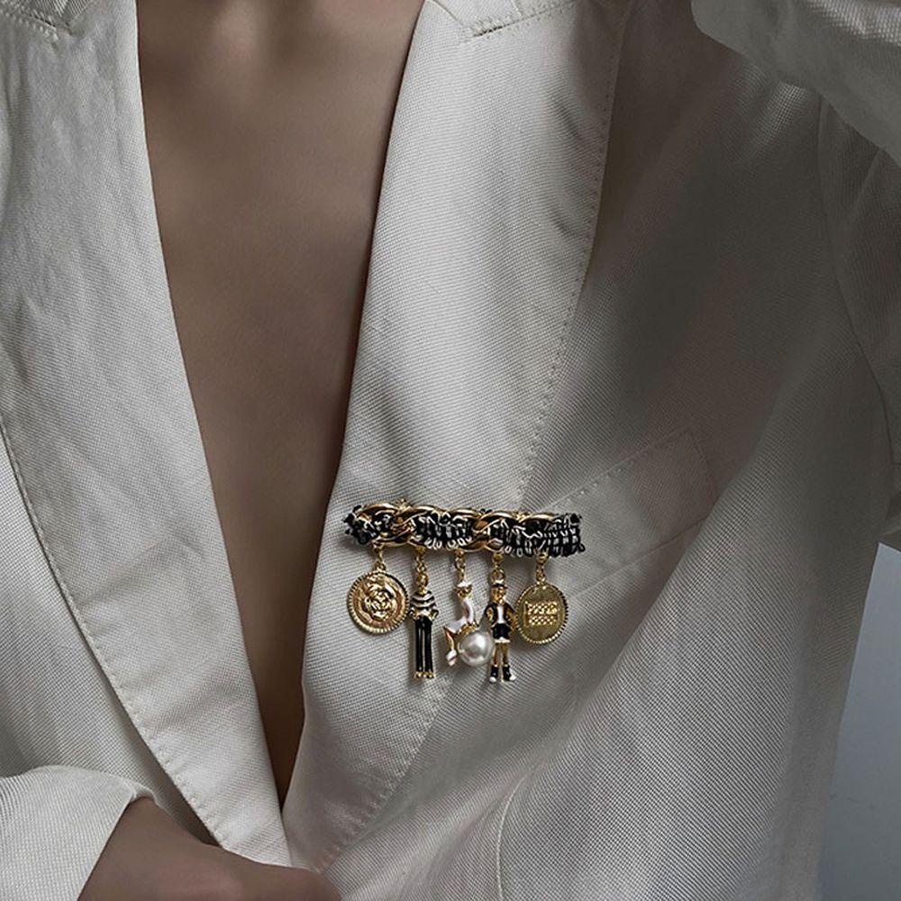 JARRED Trâm Cài Áo Hình Hoa &amp; Bướm Tráng Men Cho Nữ