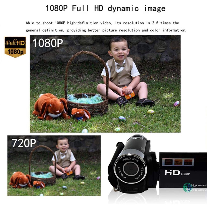 Máy quay video kỹ thuật số Full HD 1080P di động cho video
 | BigBuy360 - bigbuy360.vn