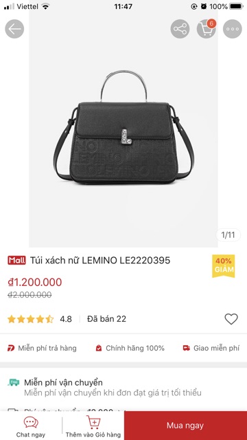 Túi xách lemino pass túi lemino mới 100%