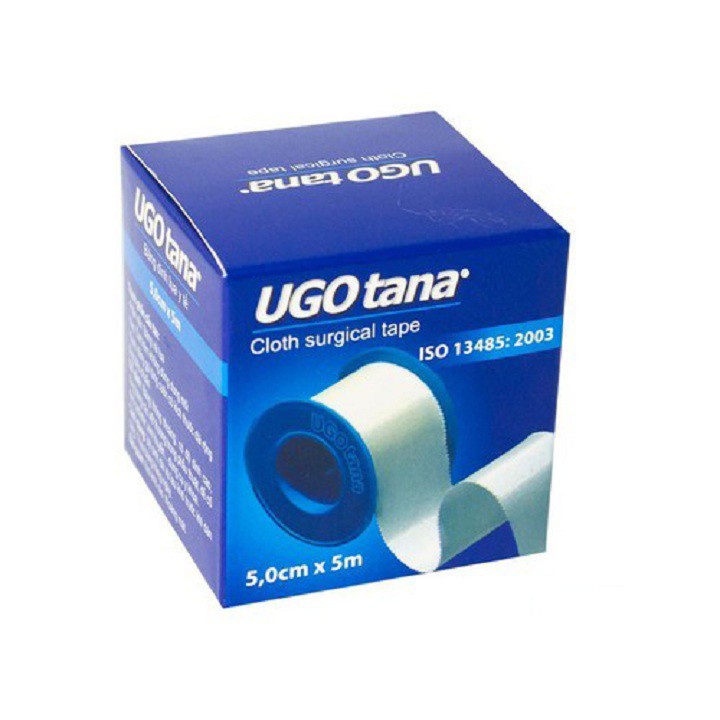 Băng dính  cuộn vải lụa y tế UGOTANA kích thước 5cm x 5m