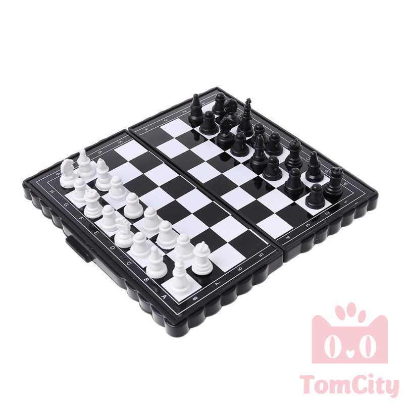 Đồ chơi cờ vua nam châm bằng nhựa kích thước mini bỏ túi tiện dụng
