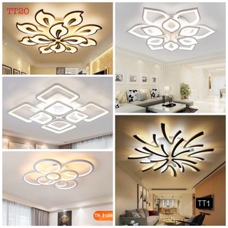 Đèn Led Ốp Trần Đèn Trần Thạch Cao Siêu Sáng Trang Trí Phòng Khách Phòng Ngủ Chung Cư 3 Chế Độ Sáng Có Kèm Điều Khiển