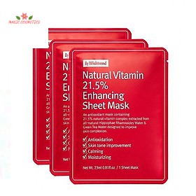 [Mã giảm giá] Mặt Nạ Làm Trắng Da Ngăn Ngừa Lão Hóa By Wishtrend Natural Vitamin C 21.5% Enhancing Sheet Mask