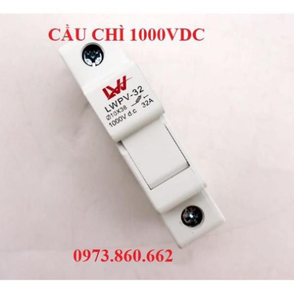 Cầu chì DC 15A 1000V Cầu chì năng lượng mặt trời -TBĐ -Thiết bị điện giá tốt