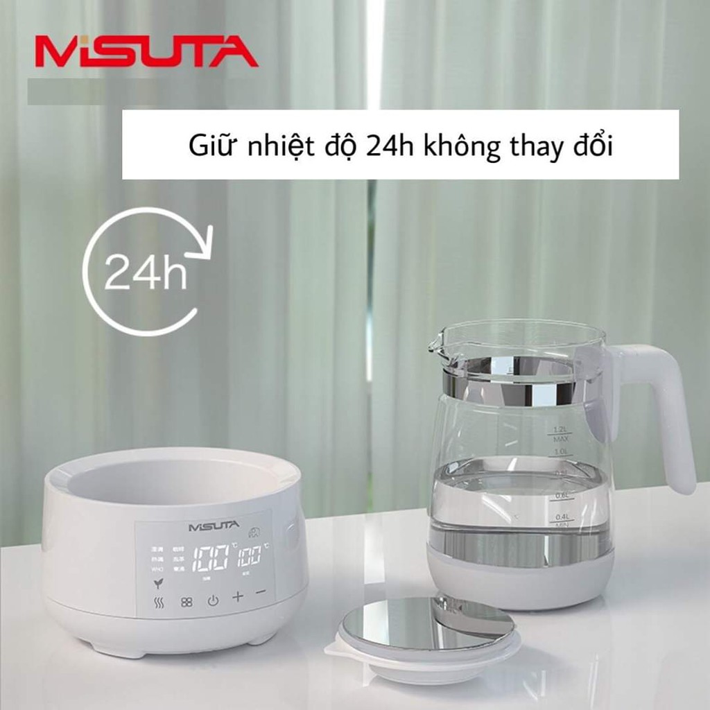Máy Hâm Nước Pha Sữa Giữ Nhiệt Thông Minh MISUTA, Bình Đun Nước Hâm Nước Pha Sữa MISUTA Chính Hãng
