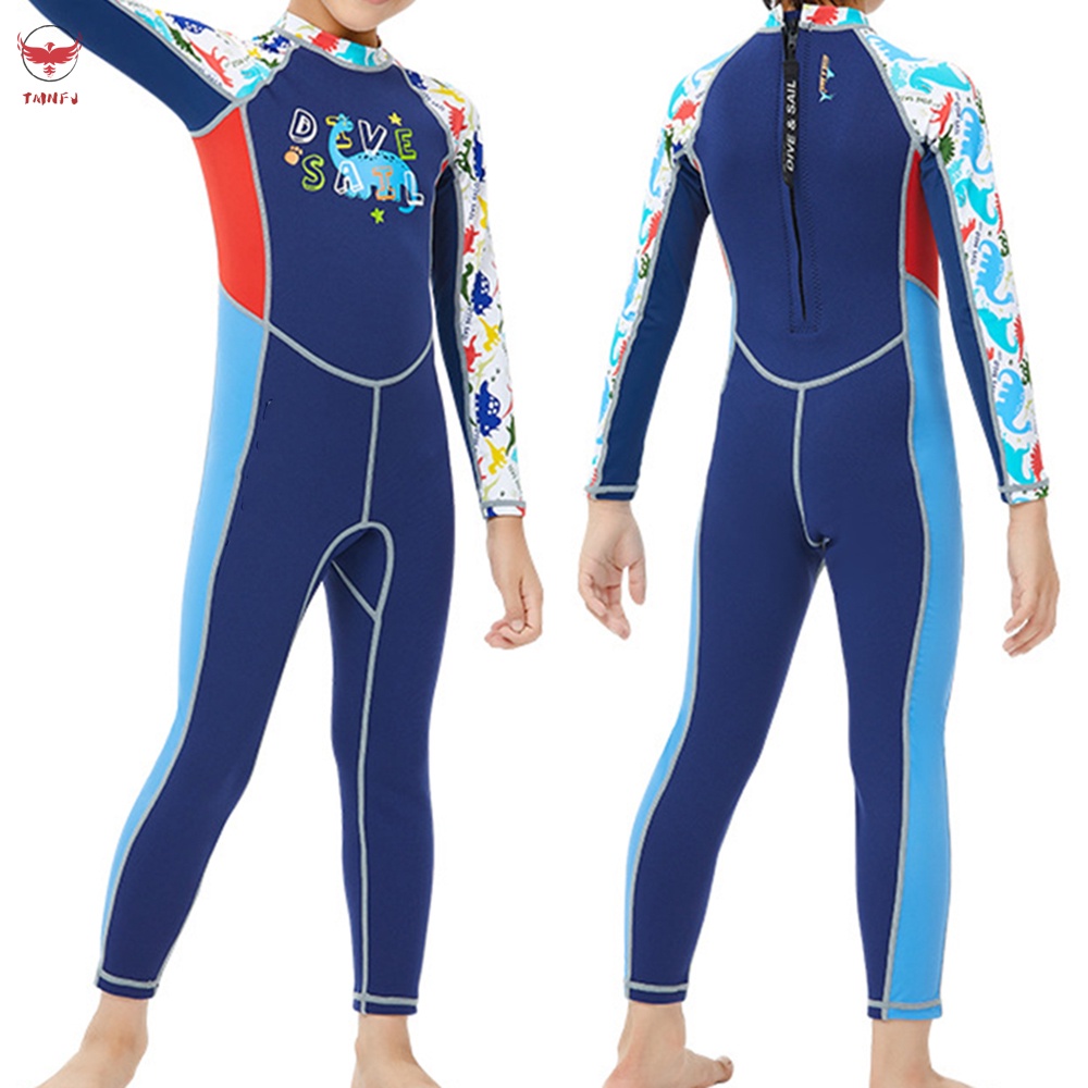 Bộ Đồ Bơi Lặn Một Mảnh Tay Dài Chống Nắng Siêu Bền Thời Trang Cho Bé