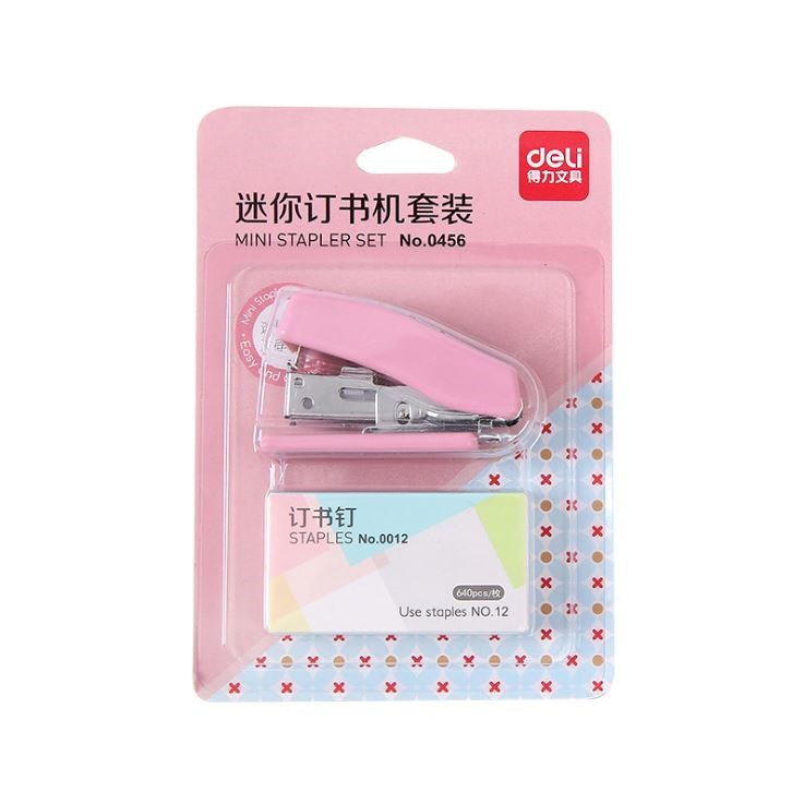 Bộ Bấm Kim + Kim 10 - Deli 0456