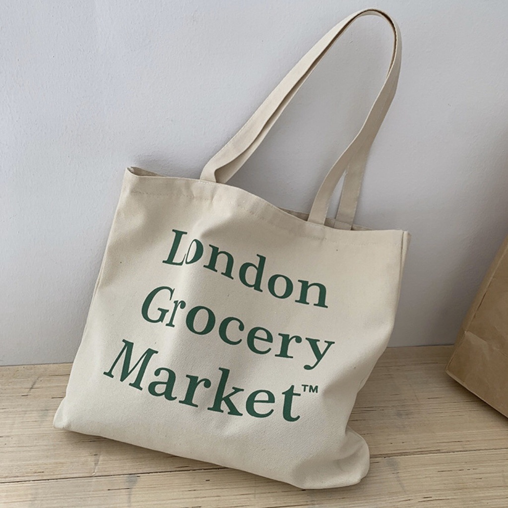 Túi vải tote London Grocery Market