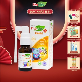 Xịt Họng Keo Ong Fitolabs Keobi Xịt Miệng Cho Bé Giúp Làm Sạch, Giảm Vi Khuẩn, Dịu Mát Họng, Hô Hấp Khỏe Lọ 15ml FITO17