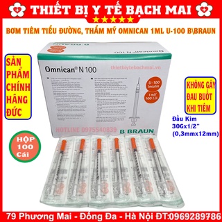 Bơm tiêm tiểu đường insulin omnican 1ml u-100 - chính hãng b braun sx tại - ảnh sản phẩm 3