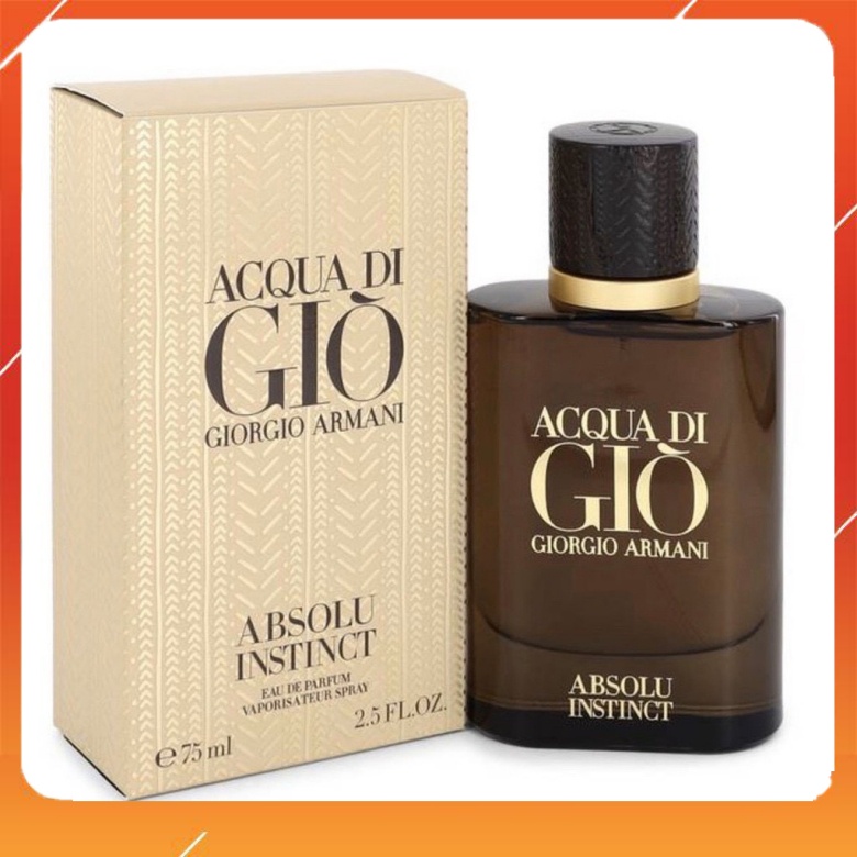 Nước hoa nam thơm lâu Giorgio Armani Acqua Di Gio Absolu Instinct 100ml, Nước hoa lưu hương, Mati Cosmetics