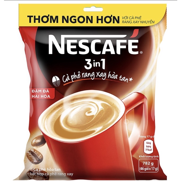 Cà phê Nescafe’ đạm đặc hài hoà bịch 46gói(17g)