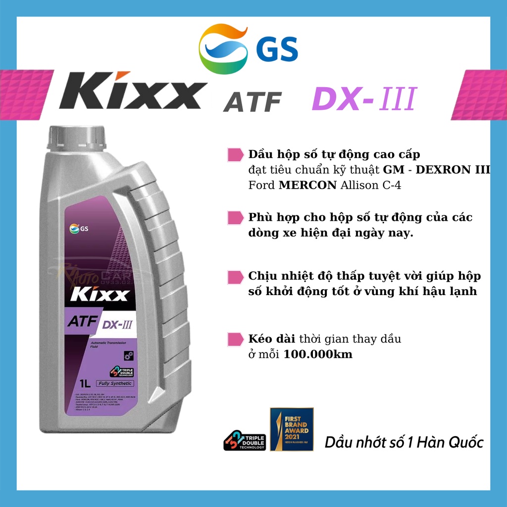 Kixx ATF DX - III 1L - Riautocare