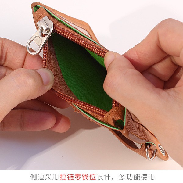 Ví Đựng Thẻ Đa Năng Hình Hoạt Hình Dễ Thương Phong Cách Hàn Quốc Giá Đỡ