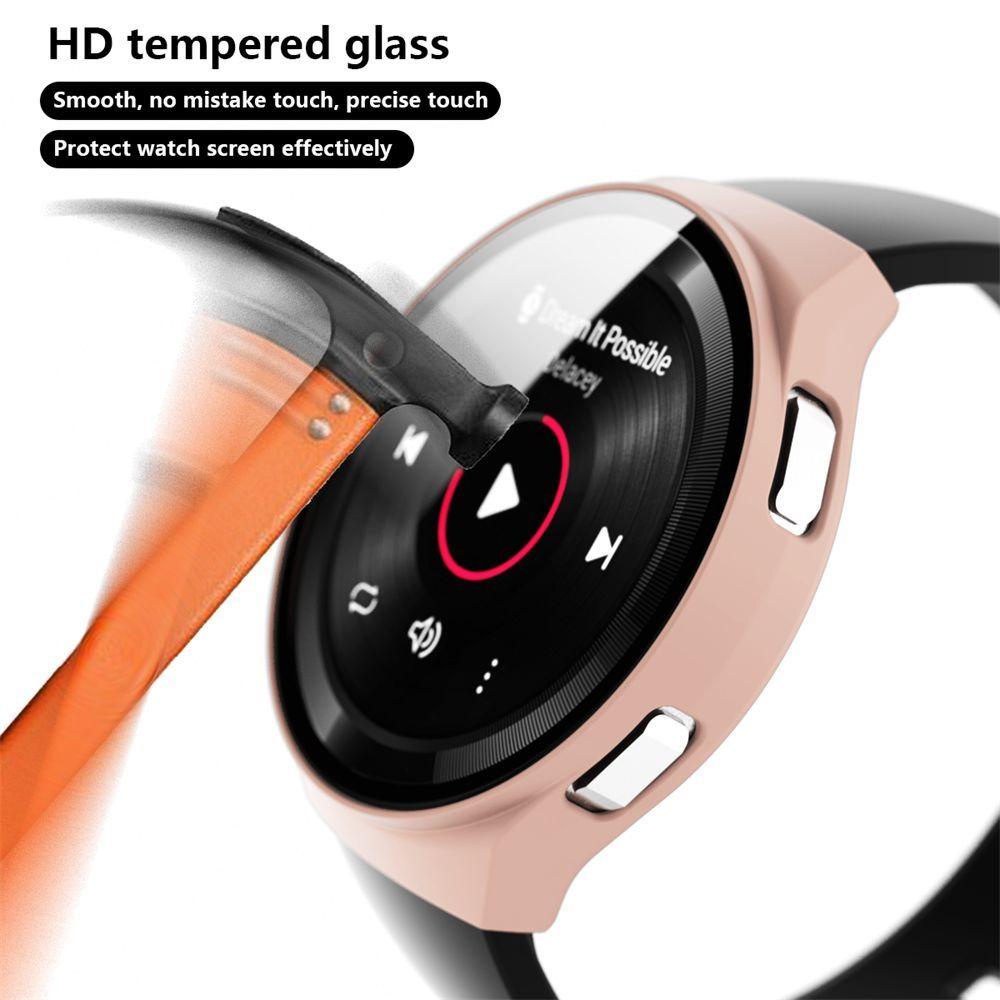 Ốp Bảo Vệ Bằng PC Cứng Siêu Mỏng Mặt Nhám Kèm Kính Cường Lực 9H Cho Đồng Hồ HUAWEI WATCH GT 2e 46mm