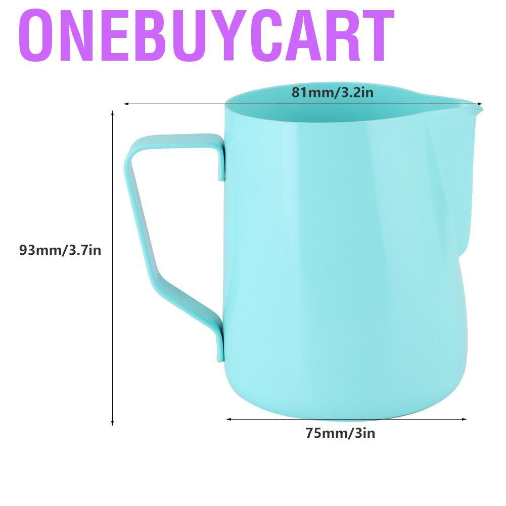 Onebuycart Stainless Steel Coffee Pitcher Milk Frothing Jug Cup for Latte Art Making