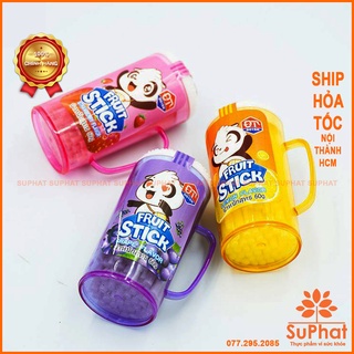[3 vị] Kẹo tăm lạnh Candy Fruit Stick Thái Lan (dâu - nho - chanh)