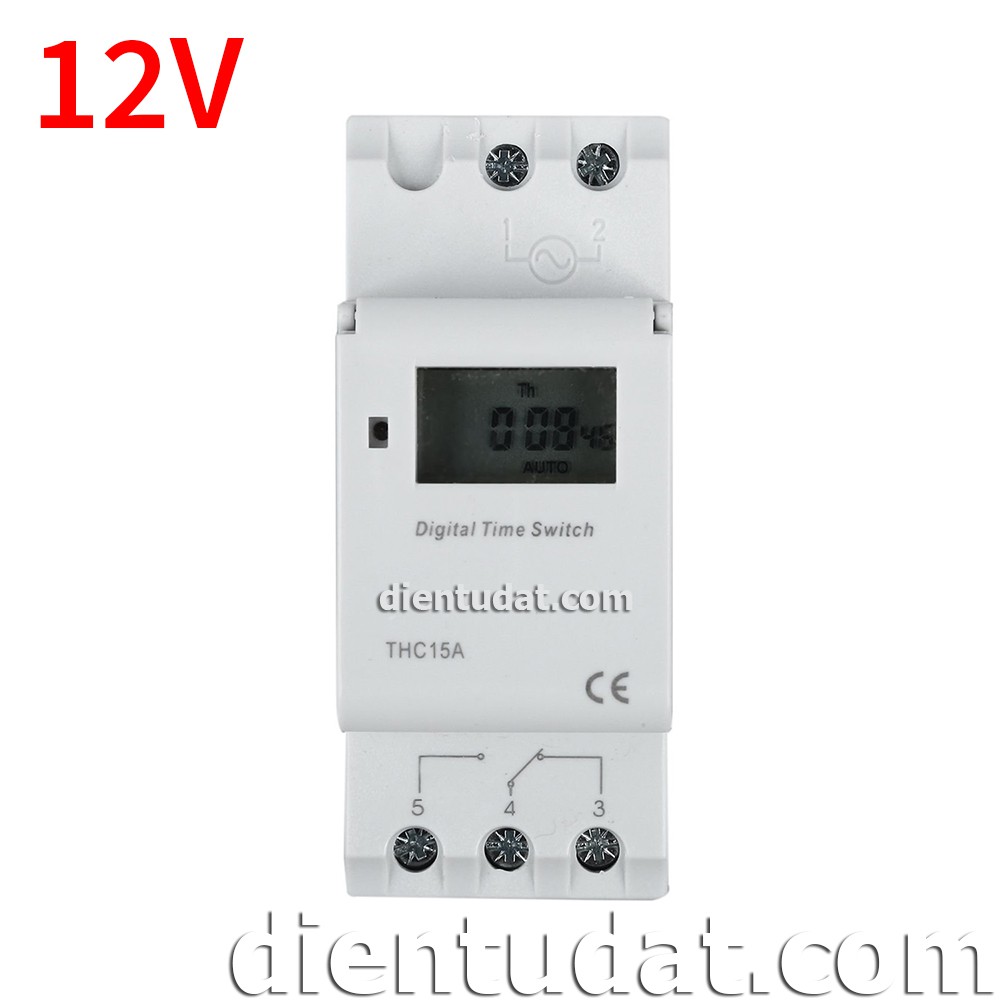 Bộ Công Tắc Hẹn Giờ Điện Tử THC15A - 12V