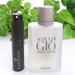Mẫu Thử Nước Hoa TOPSCENT Acqua Di Gio Pour Homme 8ml EDT - Ống Thuỷ Tinh + Vỏ Nhôm Nhiều Màu Vặn Xoay Cao Cấp