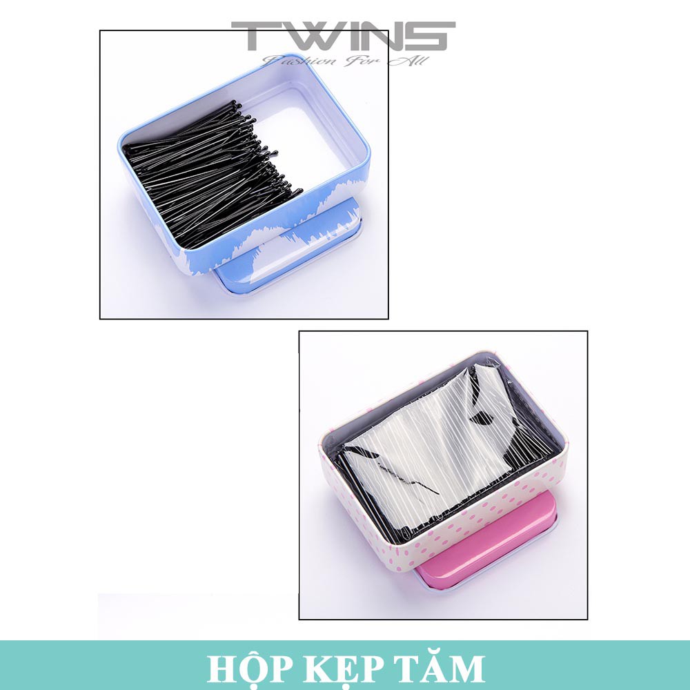 Hộp 50 kẹp tăm kẹp tóc kim loại SK107 sang trọng, dễ thương, xinh đẹp, cute phong cách Hàn Quốc làm phụ kiện tóc cho nữ