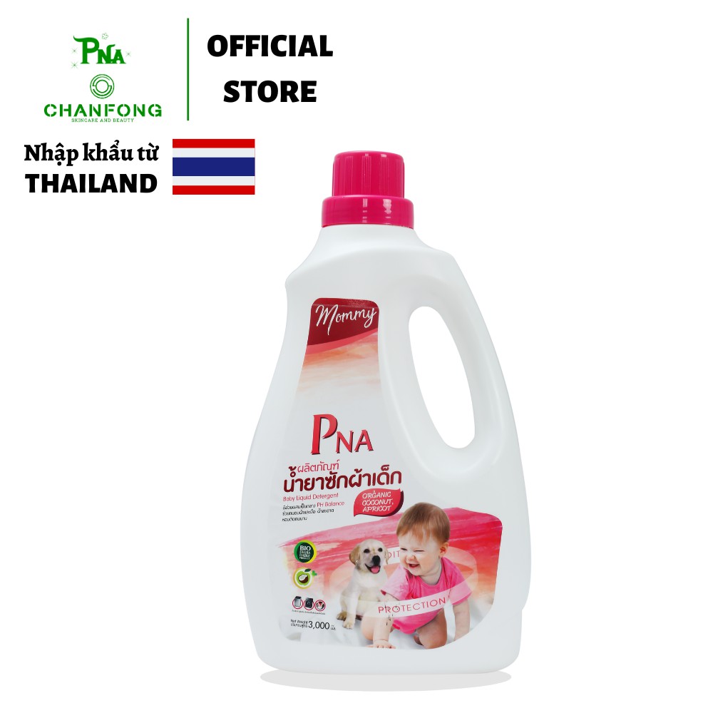 Nước giặt đồ sơ sinh hữu cơ (organic) hương hoa Tuyết Nhật PNA - Mommy cho bé từ sơ sinh đến lớn tuổi nhập khẩu Thái Lan