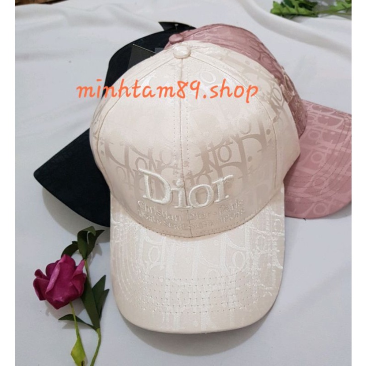 MŨ LƯỠI TRAI NÓN KẾT NAM NỮ THỜI TRANG HỌA TIẾT DI.OR
