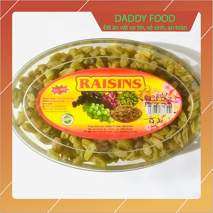 Nho khô Ấn Độ raisins hộp 250g loại đặc biệt dùng trang trí tết