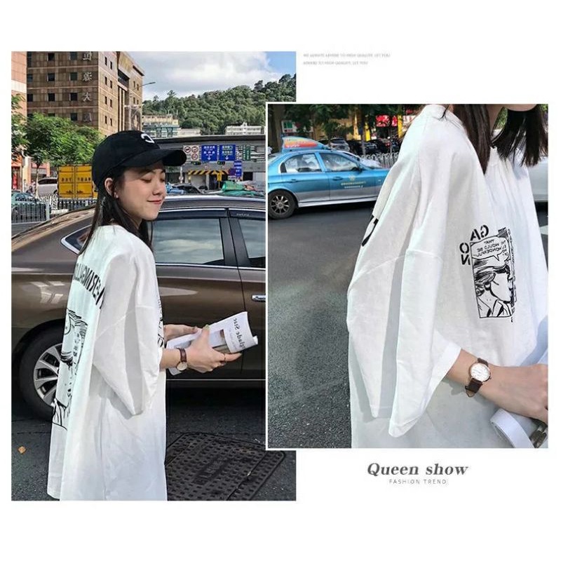 Áo Thun Nữ Tay Lỡ Form Rộng Unisex Ulzzang