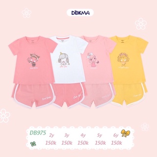 Bộ quần áo cổ tròn cộc tay bg dokma db975