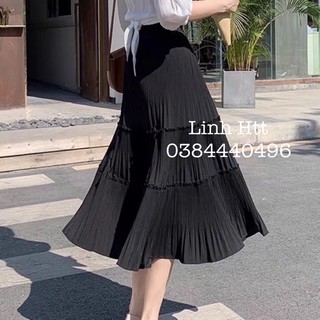 Chân váy xếp ly 3 tầng Ulzzang