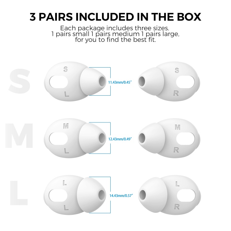 Nút Bịt Tai Chống Ồn Bằng Silicone Cho Tai Nghe 3