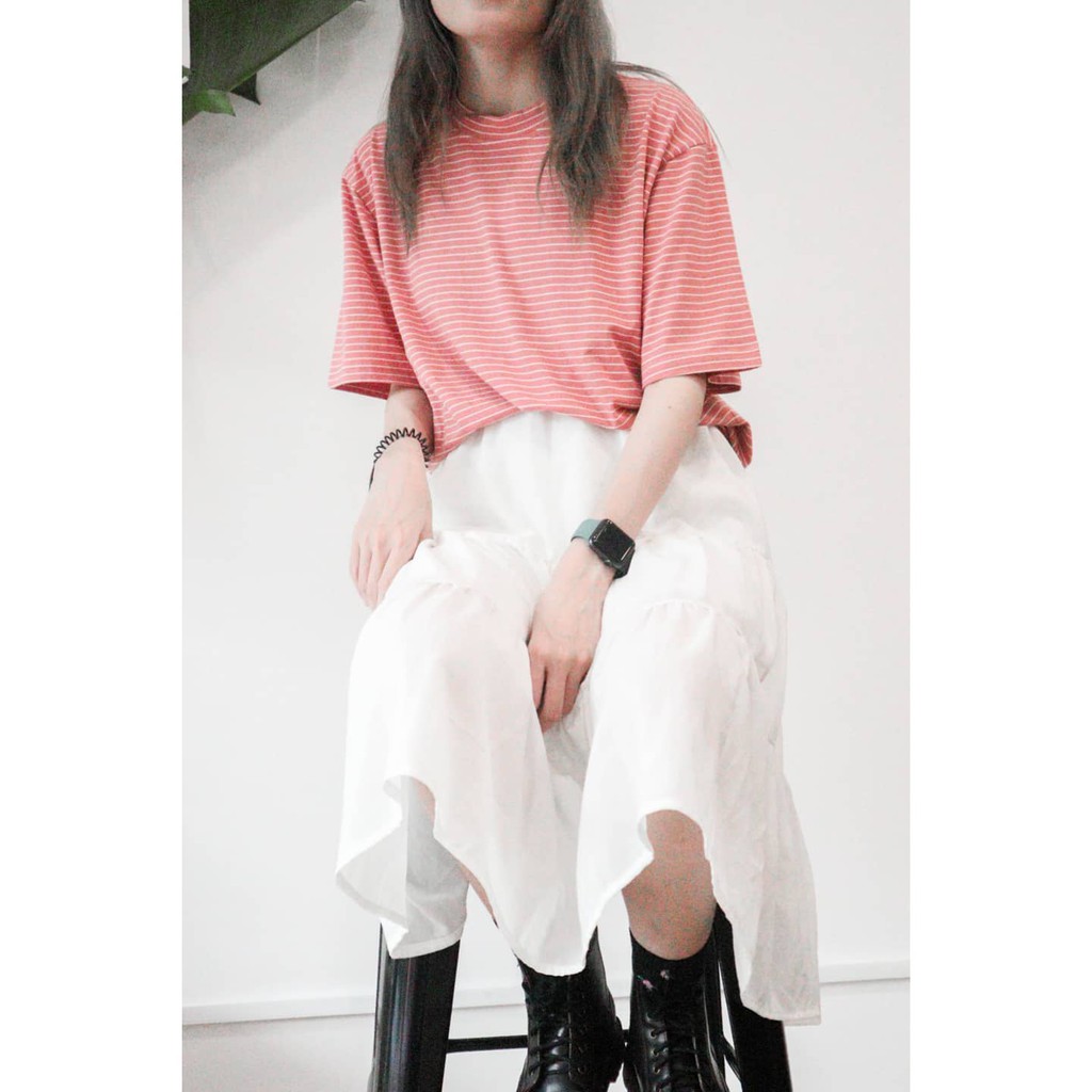 Áo thun cotton co giãn 4 chiều mẫu sọc và mẫu rằn ri DOKESI -  Stripy Stripe T-shirt & Camo T-shirt