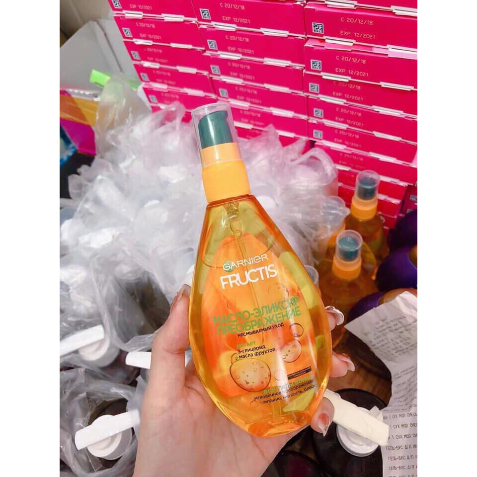 Xịt dưỡng tóc Loreal Elseve và Gariner