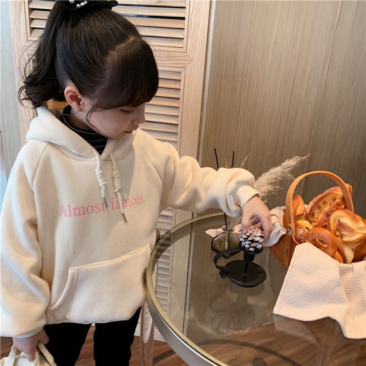 hoodies children new korean solid color printing