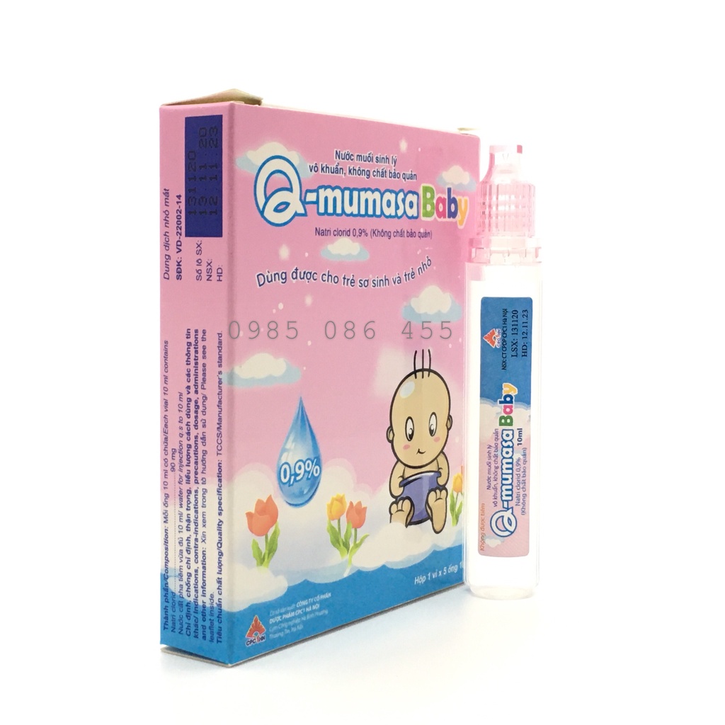 Nước muối sinh lý vô khuẩn Q-mumasa baby cho trẻ sơ sinh và trẻ nhỏ