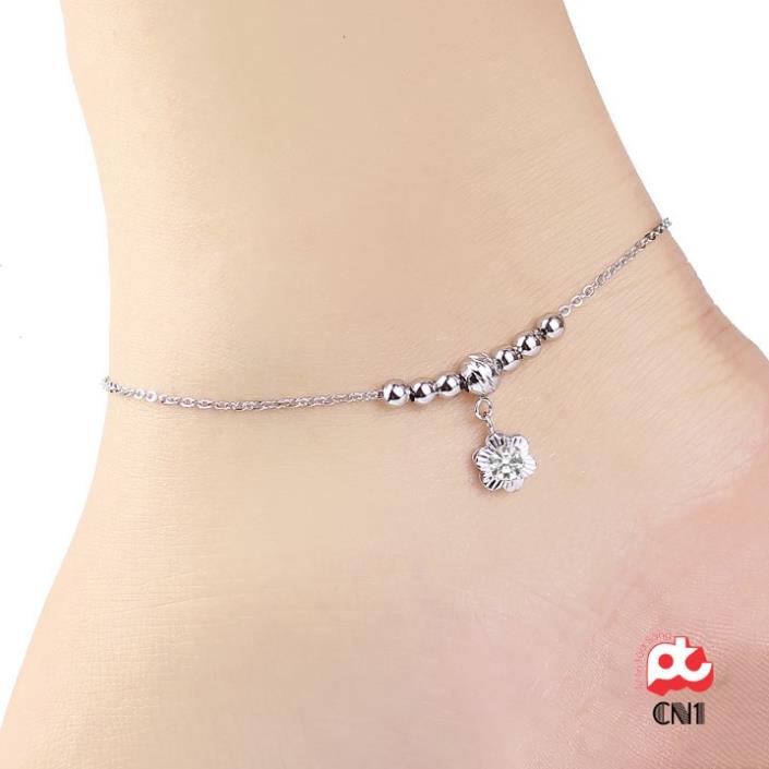 Lắc chân inox cao cấp sang trọng rẻ rẻ không đen HCM