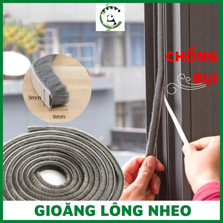 Ron lông nheo chặn cửa dán khung cửa lấp kín khe hở PANDA. Chống va đập giảm chấn cách âm ngăn bụi chống thoát nhiệt