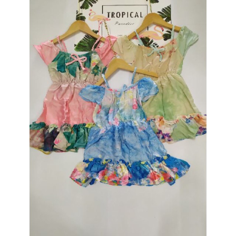 Váy lụa 3D cho bé gái 8-22kg