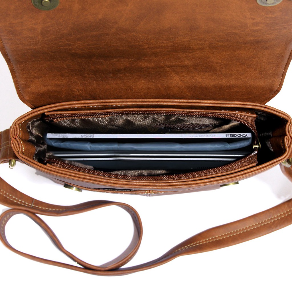 Túi Đeo Chéo Nam Nữ đựng Ipad, sách vở phong cách Mã LIVARI LI16 | BigBuy360 - bigbuy360.vn