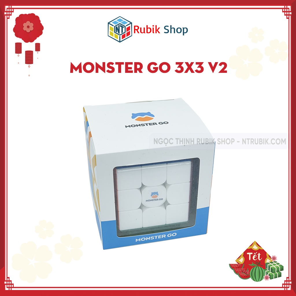 [Gan Monster Go] Rubik 3x3x3 GAN monster go Stickerless standard/ bản Magnetic V1/V2 (Hãng mod nam châm)