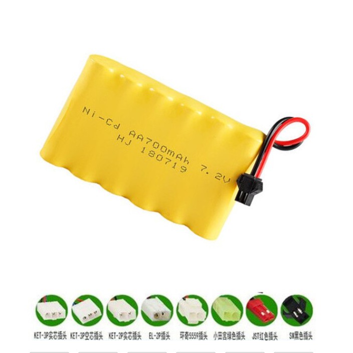 Pin sạc 7.2v 700mah ô tô điều khiển từ xa