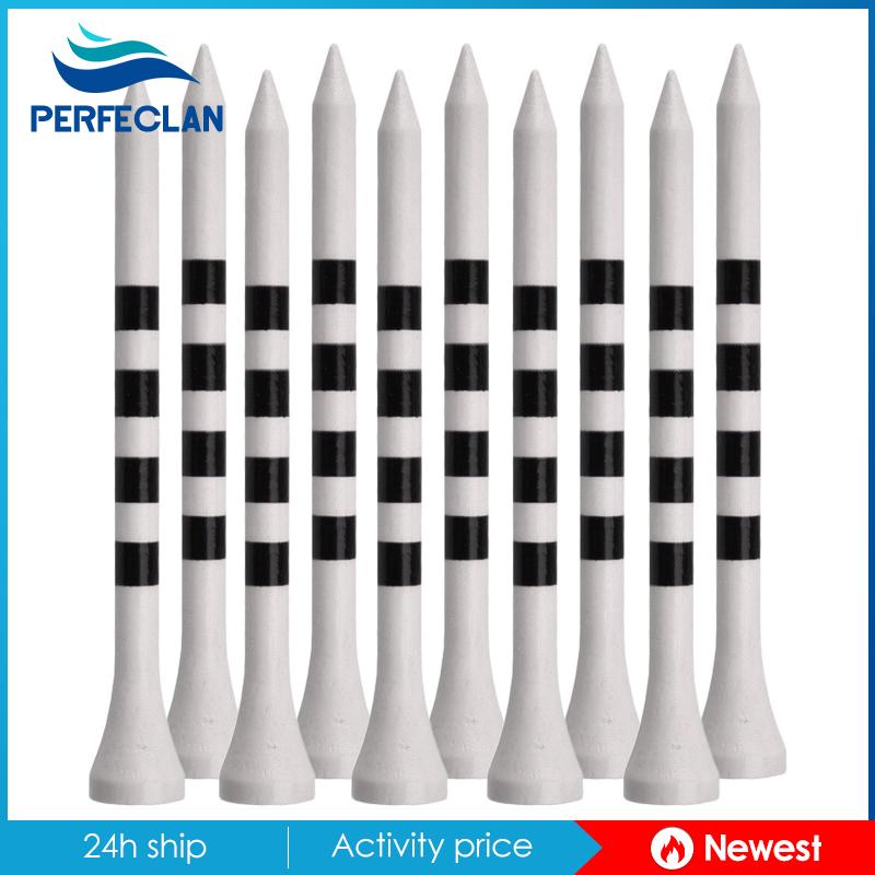 Bộ 100 Phụ Kiện Đánh Golf Bằng Tre Màu Trắng 70mm