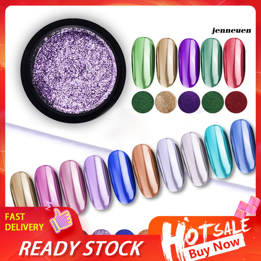 [Hàng mới về] Bột Kim Tuyến Lấp Lánh Trang Trí Móng Tay Thời Trang Cho Nữ