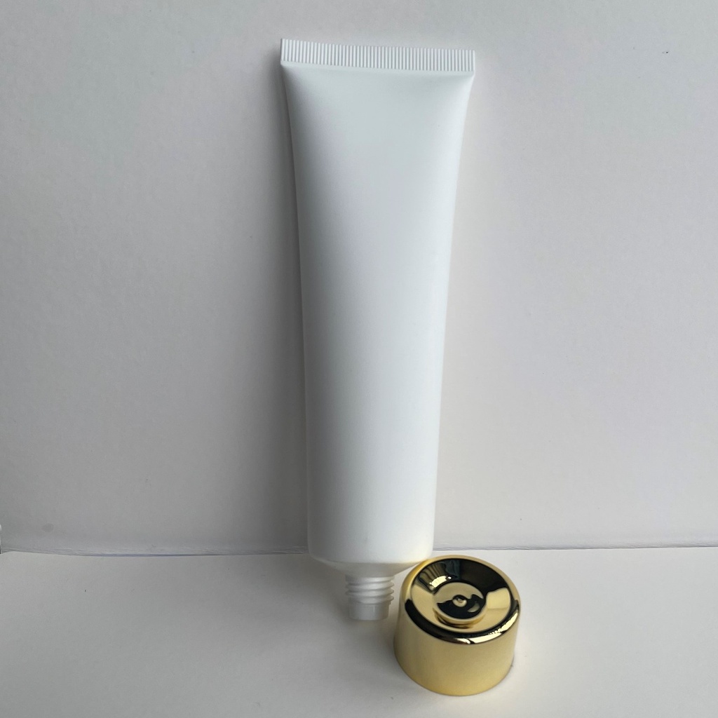Tuýp Mỹ Phẩm 100g - 100ml Trắng Nhám Nắp Vàng Gold Cao Cấp