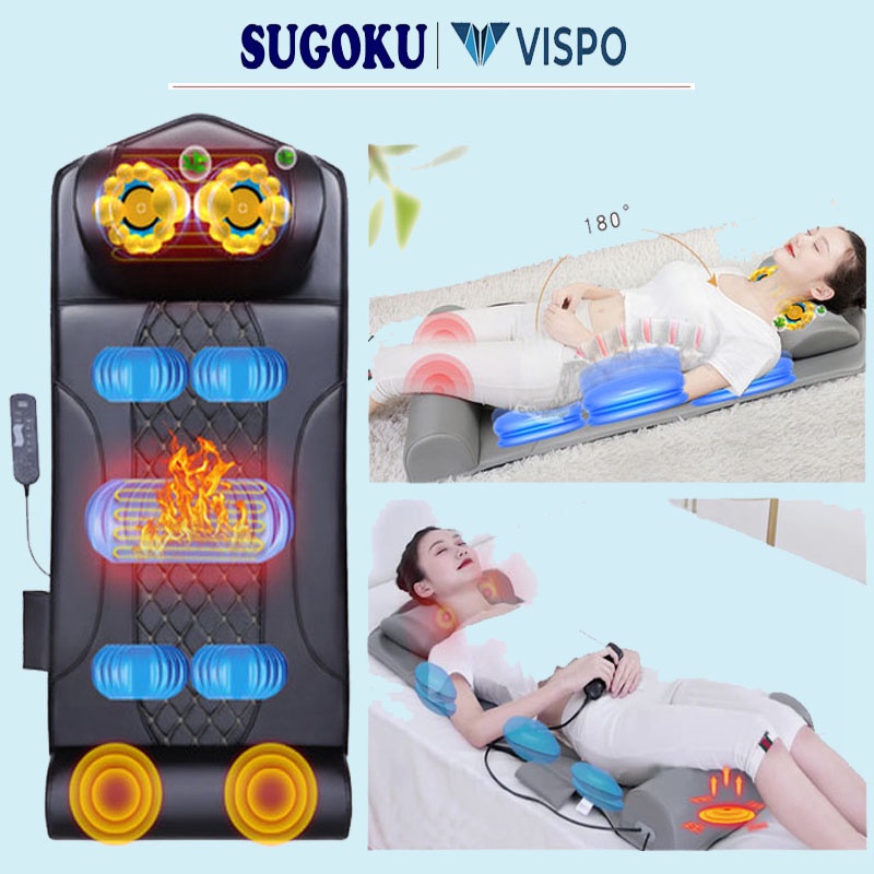 Đệm massage toàn thân kiểu dáng nệm nằm massage thương hiệu Vispo