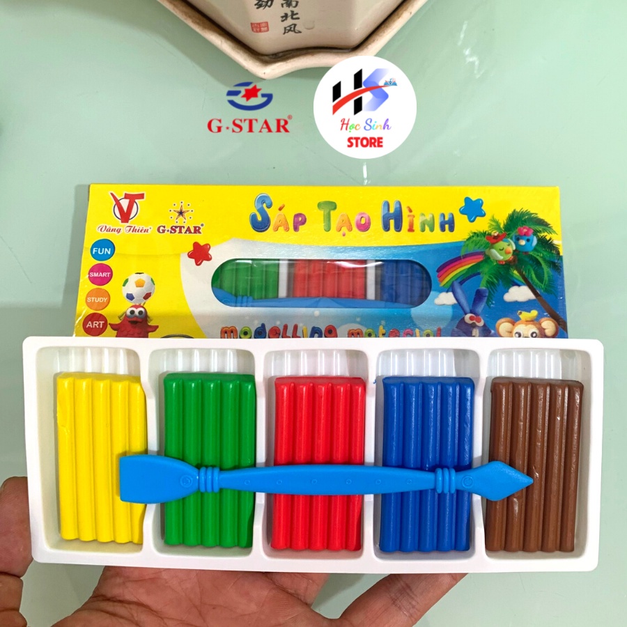Đất nặn dạng sáp 5 màu tạo hình GSTAR TL05