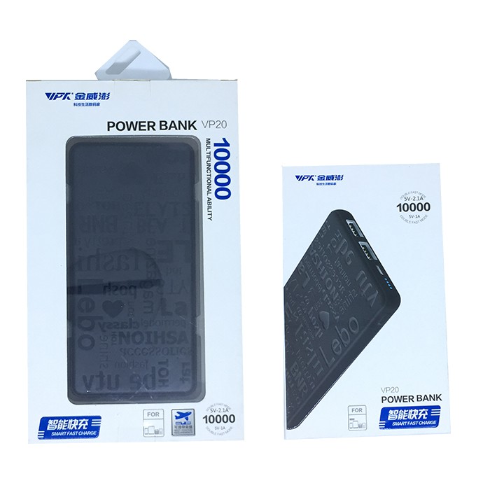 Sạc dự phòng VPK 10000MAH VP20