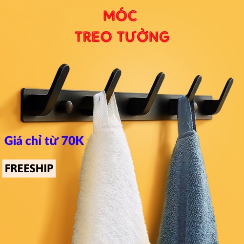 Móc Treo Đồ Gắn Tường , Móc Treo Quần Áo Không Gỉ Đa Năng